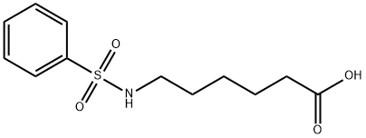 6-苯基磺酰氨基己酸 结构式