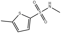 N,5-二甲基噻吩-2-磺酰胺 结构式