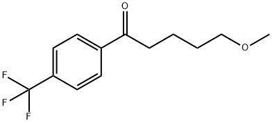 5-甲氧基-1-[4-(三氟甲基)苯基]-1-戊酮 结构式