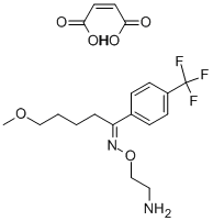 马来酸氟伏沙明 结构式