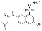 ammonium 7-[(1,3-dioxobutyl)amino]-3-hydroxynaphthalene-1-sulphonate 结构式