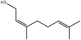(Z)-3,7-dimethylocta-2,6-diene-1-thiol 结构式