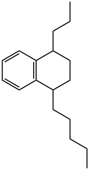 1-Pentyl-4-propyl-1,2,3,4-tetrahydronaphthalene 结构式