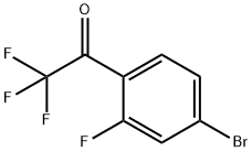 1-(4-BROMO-2-FLUOROPHENYL)-2,2,2-TRIFLUOROETHANONE 结构式