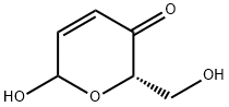 2H-Pyran-3(6H)-one, 6-hydroxy-2-(hydroxymethyl)-, (2S)- (9CI) 结构式
