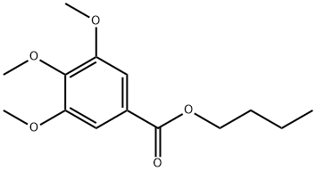 3,4,5-三甲氧基苯甲酸丁酯 结构式