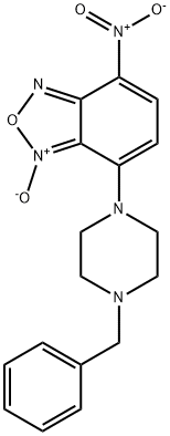 7-(4-Benzyl-1-piperazinyl)-4-nitrobenzofurazane 1-oxide 结构式
