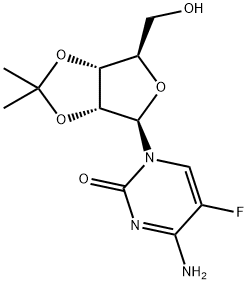 5-Fluoro-2',3'-O-isopropylidene-D-cytidine 结构式