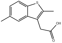 (2,5-Dimethyl-1-benzothien-3-yl)acetic acid 结构式
