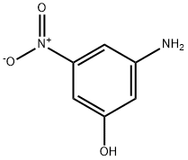 3-氨基-5-硝基苯酚 结构式
