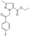 ETHYL1-(2-(4-FLUOROPHENYL)-2-OXOETHYL)-3-METHYL-1H-PYRAZOLE-5-CARBOXYLATE