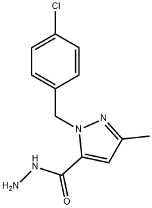 1-(4-氯苄)-3-甲基-1H-吡唑-5-酰肼 结构式