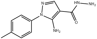 5-氨基-1-对甲苯-1H-吡唑-4-酰肼 结构式