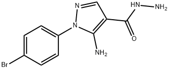 5-氨基1-(4-溴苯)-1H-吡唑-4-酰肼 结构式