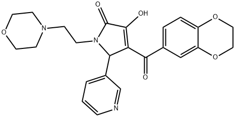 4-(2,3-DIHYDRO-1,4-BENZODIOXIN-6-YLCARBONYL)-3-HYDROXY-1-[2-(4-MORPHOLINYL)ETHYL]-5-(3-PYRIDINYL)-1,5-DIHYDRO-2H-PYRROL-2-ONE