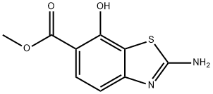 6-Benzothiazolecarboxylicacid,2-amino-7-hydroxy-,methylester(9CI) 结构式