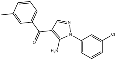 (5-AMINO-1-(3-CHLOROPHENYL)-1H-PYRAZOL-4-YL)(3-METHYLPHENYL)METHANONE