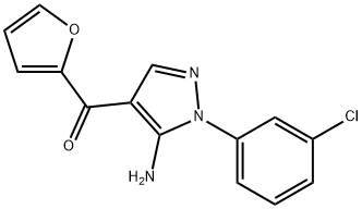 (5-AMINO-1-(3-CHLOROPHENYL)-1H-PYRAZOL-4-YL)(2-FURYL)METHANONE