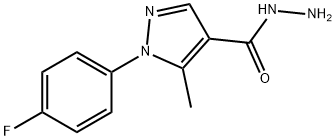 1-(4-氟苯)-5-甲基-1H-吡唑-4-酰肼 结构式