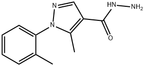 5-甲基-1-邻甲苯-1H-吡唑-4-酰肼 结构式