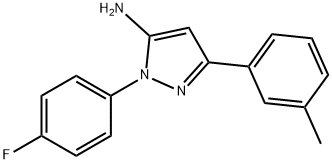 1-(4-FLUOROPHENYL)-3-(3-METHYLPHENYL)-1H-PYRAZOL-5-AMINE