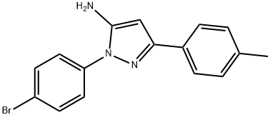 1-(4-BROMOPHENYL)-3-(4-METHYLPHENYL)-1H-PYRAZOL-5-AMINE