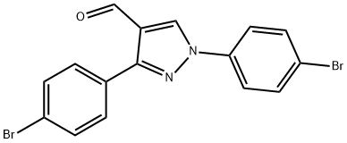 1,3-BIS(4-BROMOPHENYL)-1H-PYRAZOLE-4-CARBALDEHYDE 结构式