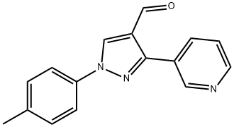 3-(PYRIDIN-3-YL)-1-P-TOLYL-1H-PYRAZOLE-4-CARBALDEHYDE 结构式