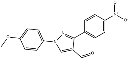1-(4-METHOXYPHENYL)-3-(4-NITROPHENYL)-1H-PYRAZOLE-4-CARBALDEHYDE 结构式