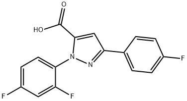 1-(2,4-DIFLUOROPHENYL)-3-(4-FLUOROPHENYL)-1H-PYRAZOLE-5-CARBOXYLICACID