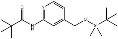 N-(4-(((叔丁基二甲基甲硅烷基)氧基)甲基)吡啶-2-基)新戊酰胺 结构式