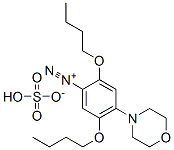 2,5-dibutoxy-4-(morpholin-4-yl)benzenediazonium hydrogen sulphate 结构式