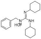 1-Benzyl-2,3-dicyclohexylguanidine hydrochloride 结构式