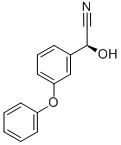 (S)-(3-苯氧基苯基)羟基乙腈 结构式