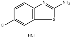 2-氨基-6-氯苯并噻唑盐酸盐 结构式