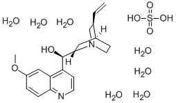 硫酸氢奎宁七水合物 结构式