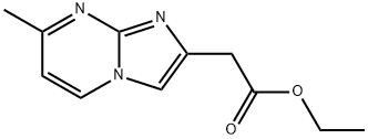 (7-METHYL-IMIDAZO[1,2-A]PYRIMIDIN-2-YL)-ACETIC ACID ETHYL ESTER 结构式