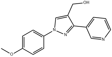 (1-(4-METHOXYPHENYL)-3-(PYRIDIN-3-YL)-1H-PYRAZOL-4-YL)METHANOL 结构式