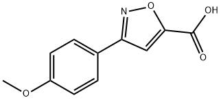 3-(4-甲氧基苯基)-5-异噁唑羧酸 结构式