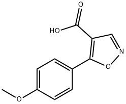 5-(4-甲氧基-苯基)异恶唑-4-羧酸 结构式