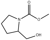 1-Pyrrolidinecarboxylicacid,2-(hydroxymethyl)-,methylester(9CI) 结构式