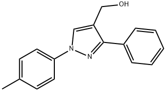 (3-PHENYL-1-P-TOLYL-1H-PYRAZOL-4-YL)METHANOL 结构式