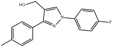 (1-(4-FLUOROPHENYL)-3-P-TOLYL-1H-PYRAZOL-4-YL)METHANOL 结构式