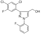 (3-(2,4-DICHLORO-5-FLUOROPHENYL)-1-(2-FLUOROPHENYL)-1H-PYRAZOL-4-YL)METHANOL 结构式
