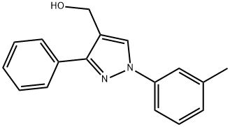 (3-PHENYL-1-M-TOLYL-1H-PYRAZOL-4-YL)METHANOL 结构式