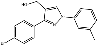 (3-(4-BROMOPHENYL)-1-M-TOLYL-1H-PYRAZOL-4-YL)METHANOL 结构式