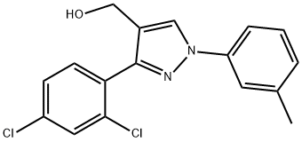 (3-(2,4-DICHLOROPHENYL)-1-M-TOLYL-1H-PYRAZOL-4-YL)METHANOL 结构式