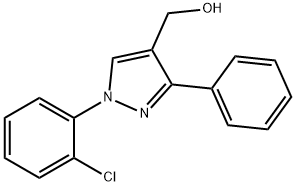 (1-(2-CHLOROPHENYL)-3-PHENYL-1H-PYRAZOL-4-YL)METHANOL 结构式
