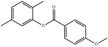 2,5-dimethylphenyl 4-methoxybenzoate 结构式