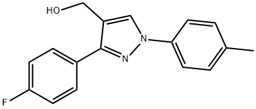 (3-(4-FLUOROPHENYL)-1-P-TOLYL-1H-PYRAZOL-4-YL)METHANOL 结构式